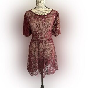 Short Sleeve Lace Size 1 or XL